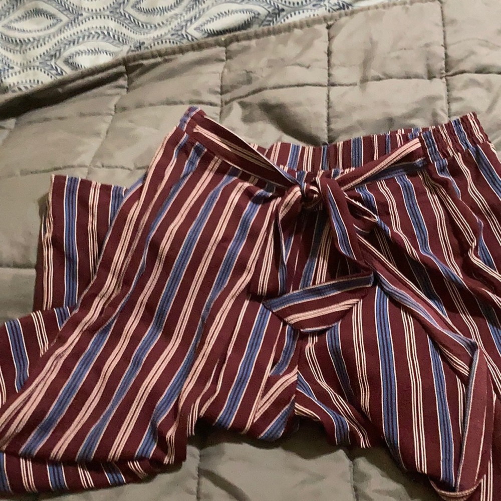 Wrap flowing pants